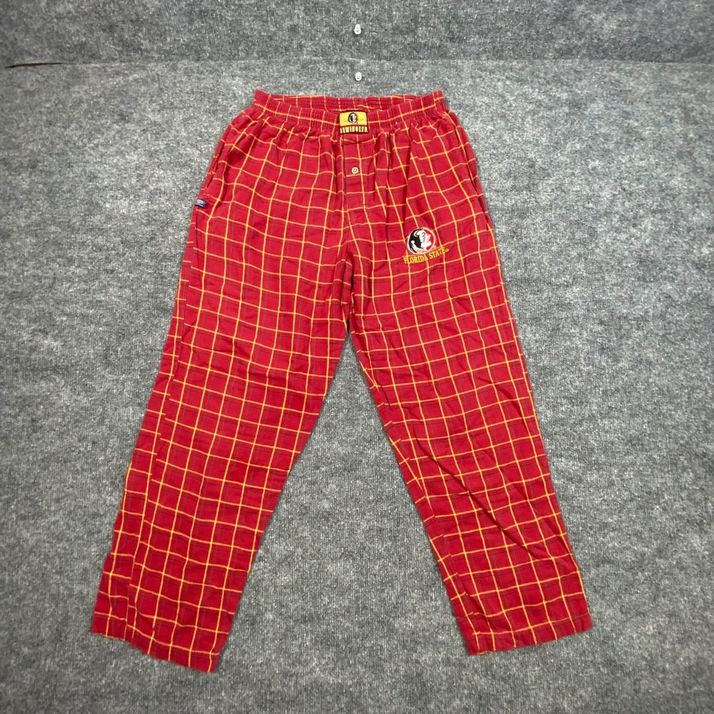 Concepts Sport Florida State Seminoles Pajama Pants Mens Red Plaid FSU Lounge L